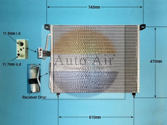 Condenseur, climatisation AUTO AIR GLOUCESTER 16-6554