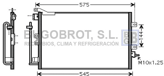 Condenseur, climatisation BUGOBROT 62-RT5417