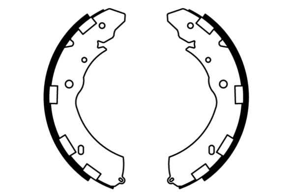 Jeu de mâchoires de frein, frein de stationnement E.T.F. 09-0679