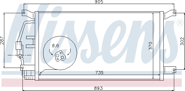 Condenseur, climatisation NISSENS 94797