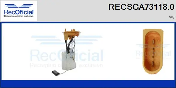 unité d'alimentation de carburant RECOFICIAL RECSGA73118.0