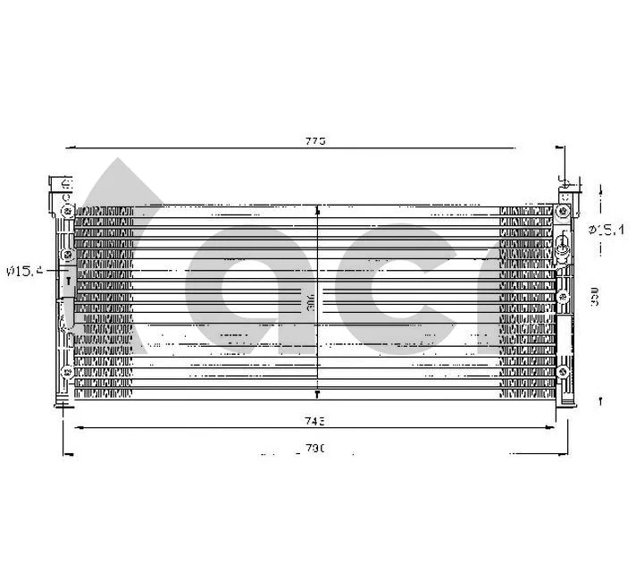 Condenseur, climatisation ACR 300077