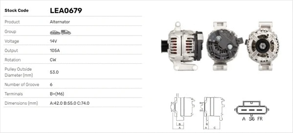 Alternateur LUSA LEA0679