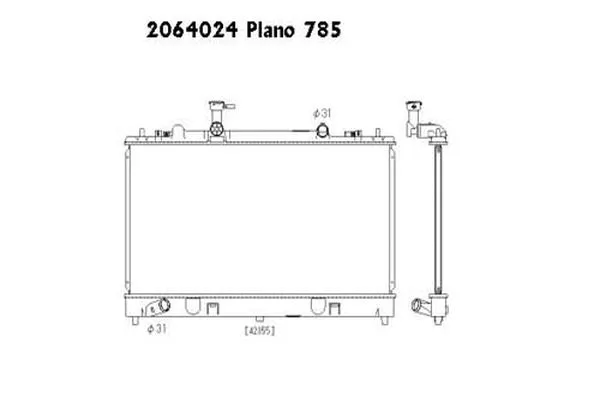 Radiateur, refroidissement du moteur ORDONEZ 2064024