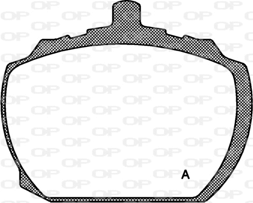Kit de plaquettes de frein, frein à disque OPEN PARTS BPA0058.10
