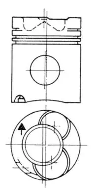 Piston KOLBENSCHMIDT 90221600