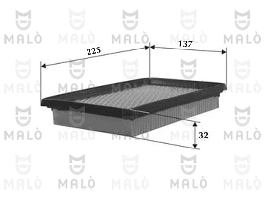 Filtre à air AKRON-MALÒ 1500330