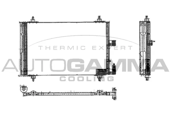 Condenseur, climatisation AUTOGAMMA 102748