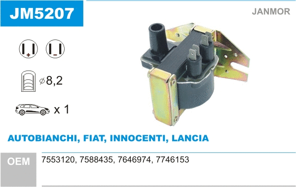 Bobine d'allumage JANMOR JM5207