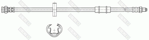 Flexible de frein GIRLING 9002226