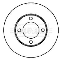 Disque de frein BORG & BECK BBD5863S