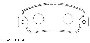 Kit de plaquettes de frein, frein à disque ASIMCO KD7788