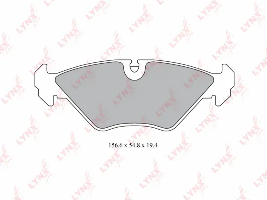 Kit de plaquettes de frein, frein à disque LYNXAUTO BD-6700