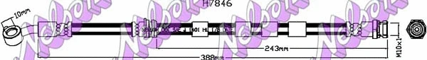 Flexible de frein KAWE H7846