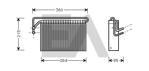 Évaporateur climatisation EACLIMA 43B07001