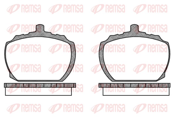 Kit de plaquettes de frein, frein à disque REMSA 0058.10