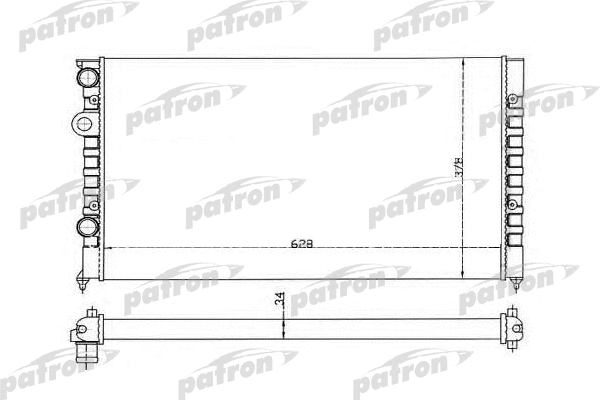 Radiateur, refroidissement du moteur PATRON PRS3374