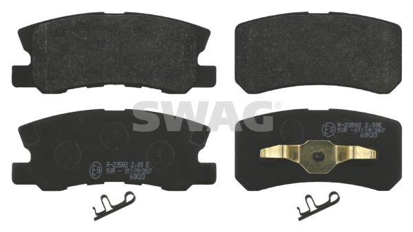 Kit de plaquettes de frein, frein à disque SWAG 80 91 6583