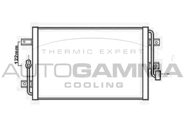 Condenseur, climatisation AUTOGAMMA 104897