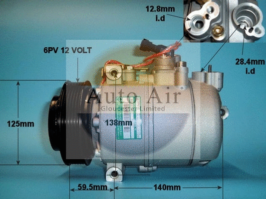 Compresseur, climatisation AUTO AIR GLOUCESTER 14-1207P