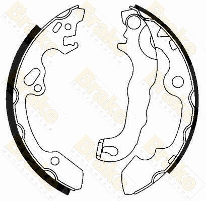 Jeu de mâchoires de frein Brake ENGINEERING SH2509