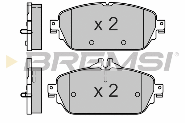 Kit de plaquettes de frein, frein à disque BREMSI BP3640
