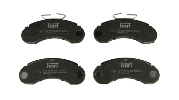 Kit de plaquettes de frein, frein à disque HART 221 607