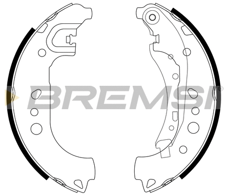 Jeu de mâchoires de frein BREMSI GF0332