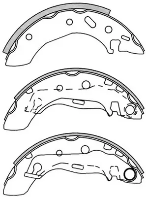 Jeu de mâchoires de frein SB BS25395