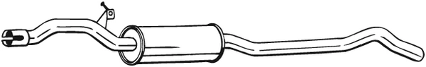 Silencieux central KLOKKERHOLM 284-461
