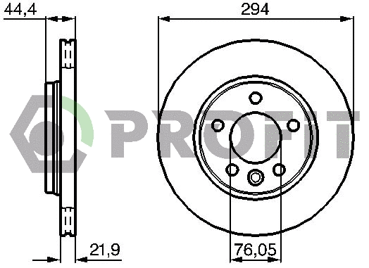 Disque de frein PROFIT 5010-1286