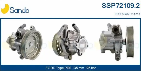 Pompe hydraulique, direction SANDO SSP72109.2