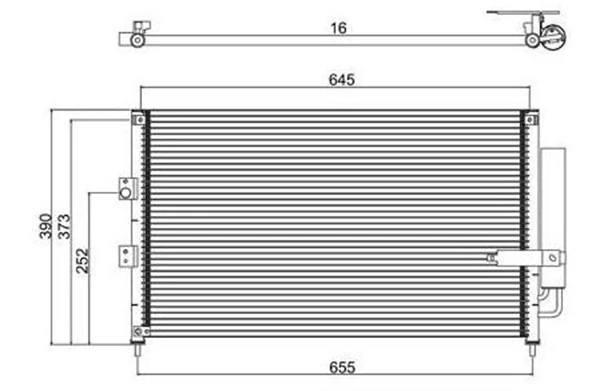 Condenseur, climatisation MAGNETI MARELLI 359003220790