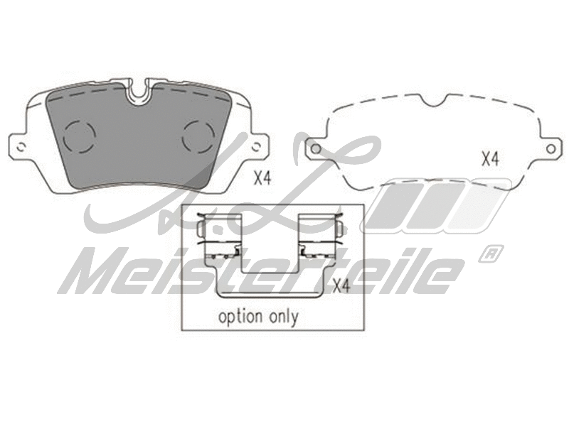 Kit de plaquettes de frein, frein à disque A.Z. Meisterteile AZMT-44-022-1758