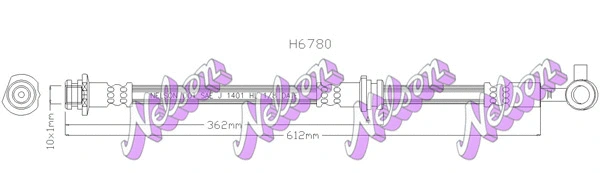 Flexible de frein KAWE H6780