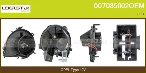 Pulseur d'air habitacle LGK 007085002OEM