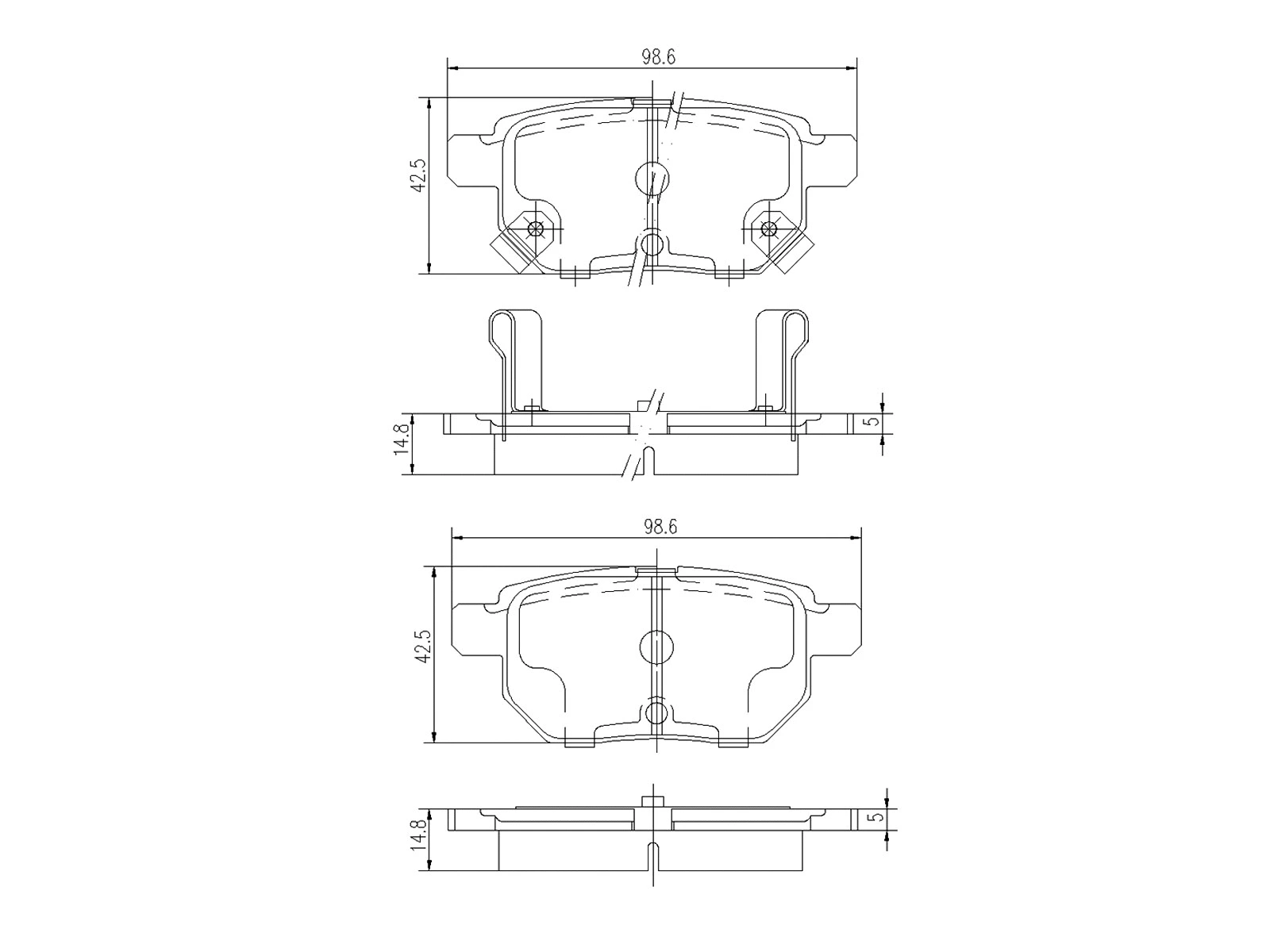 Kit de plaquettes de frein, frein à disque A.Z. Meisterteile AZMT-44-022-1295