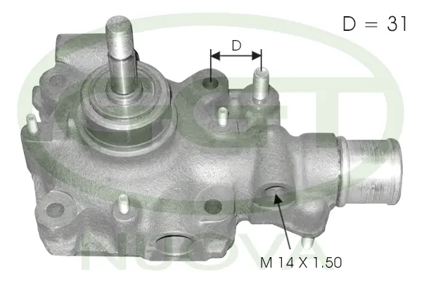 Pompe à eau, refroidissement du moteur GGT PA10639