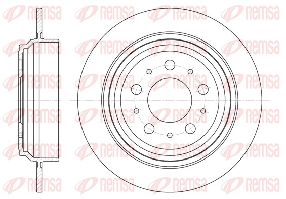 Disque de frein REMSA 6924.00