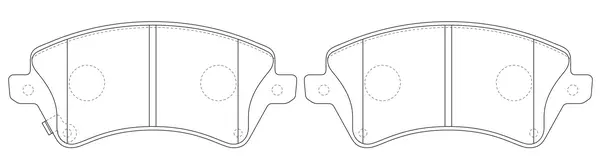 Kit de plaquettes de frein, frein à disque FIT FP1215