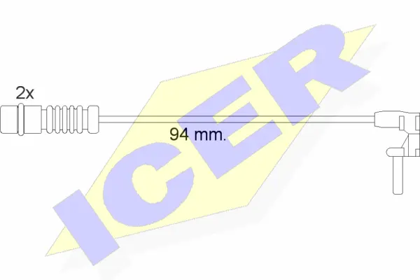 Contact d'avertissement, usure des plaquettes de frein ICER 610056 E C