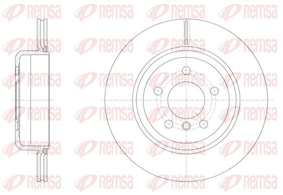 Disque de frein REMSA 61550.10