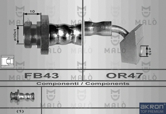 Flexible de frein AKRON-MALÒ 80060