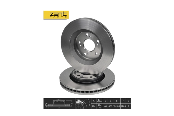 Disque de frein ZentParts Z06020