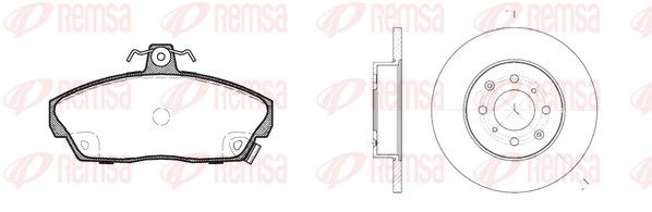 Kit de freins, frein à disques REMSA 8337.00