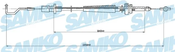 Câble d'accélération SAMKO C0003A