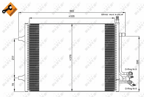 Condenseur, climatisation NRF 35904
