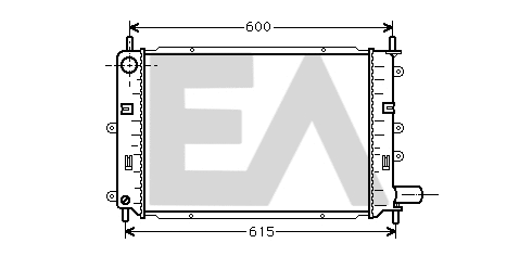 Radiateur, refroidissement du moteur EACLIMA 31R22046
