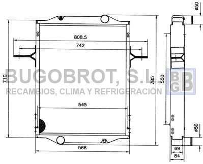 Radiateur, refroidissement du moteur BUGOBROT 40-RE0005