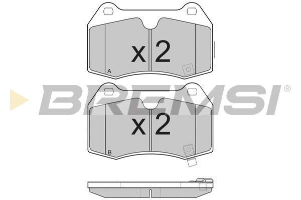 Kit de plaquettes de frein, frein à disque BREMSI BP3165